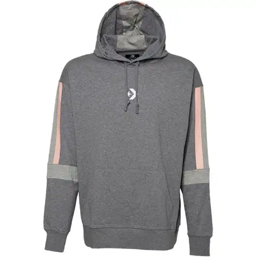 Converse LW Contrast Panel PO Sweatshirt Men's Gray