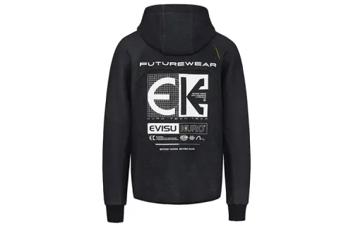 EVISU Jackets Men's Dark Gray Hooded Moderate Other