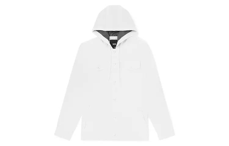 Vans Jackets Men's White Hooded Moderate