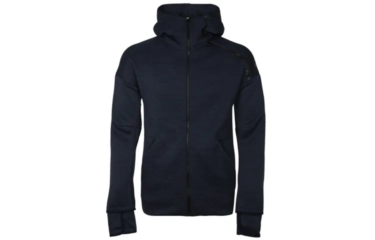 Adidas Jackets Men's Blue Hooded Moderate Other