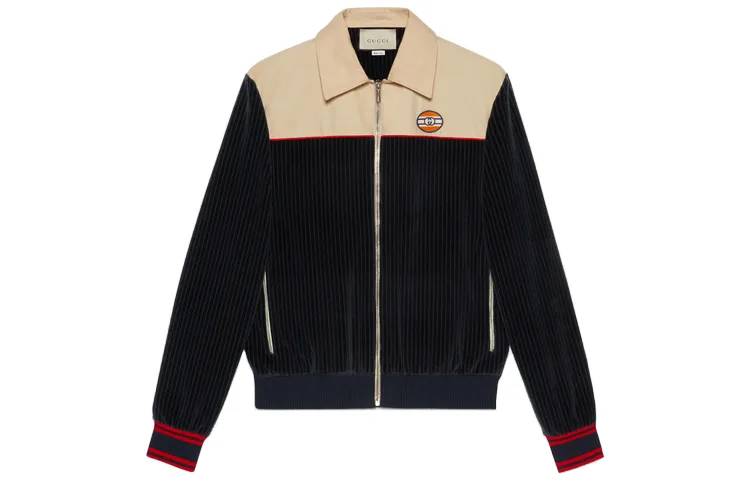 GUCCI Jackets & Coats Men's Blue Multicolor