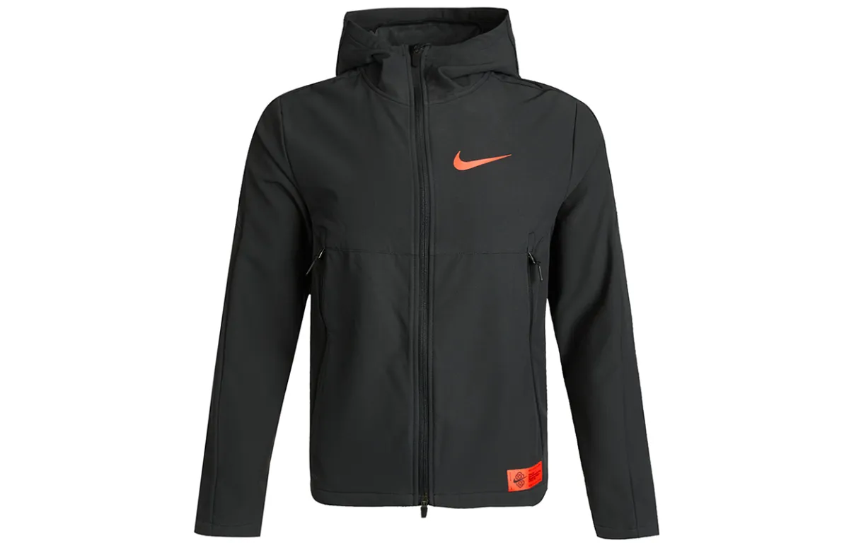 Nike Jackets Men's Black Hooded Thickened Other