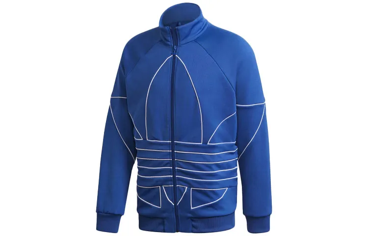 Adidas Originals Jackets Men's Blue Stand Collar Moderate Other