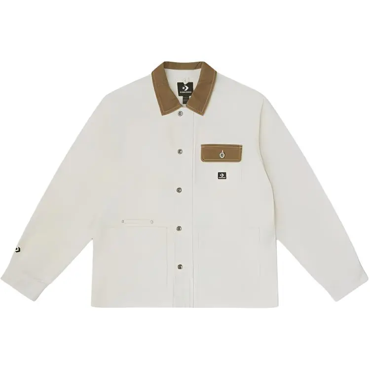 Converse Shirts Unisex Ecru Lapel Moderate Other