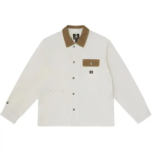 Converse Shirts Unisex Ecru Lapel Moderate Other