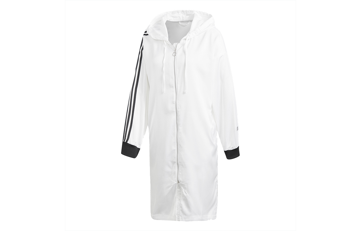 Женская куртка adidas originals Zip Hoodie (белая) — фото 1