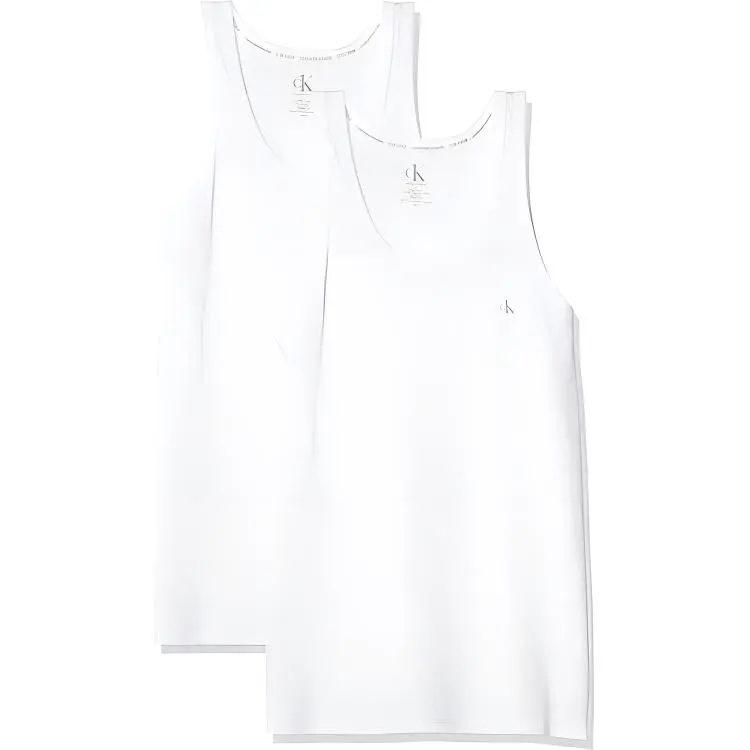 CALVIN KLEIN Tank Top Men's 2 Pack White