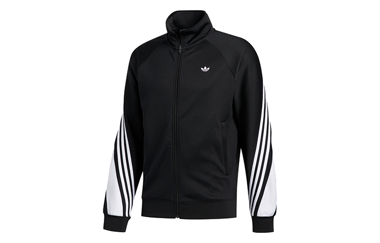 Мужская куртка adidas originals 3stripe Wrap Tt (черная) — фото 1