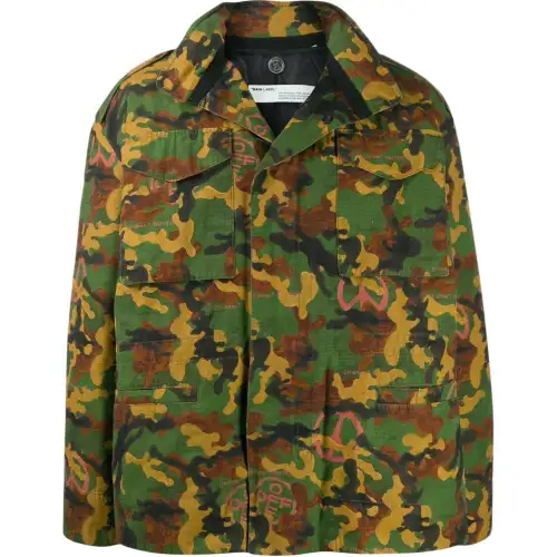OFF-WHITE camouflage padded field jacket