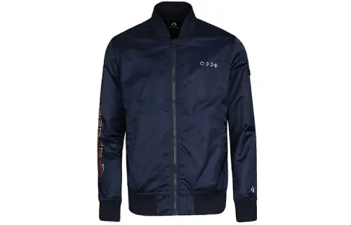 Converse Jackets Men's Dark Night Blue Baseball Collar Moderate Other