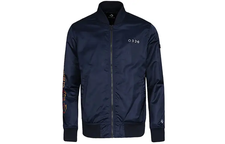 Converse Jackets Men's Dark Night Blue Baseball Collar Moderate Other