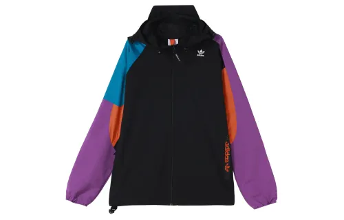 adidas originals Colorblock Athleisure Casual Sports Jacket Black
