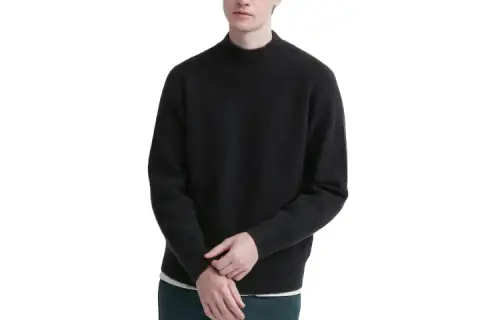 UNIQLO Knitwear Men's 09 Black Turtleneck Moderate Other