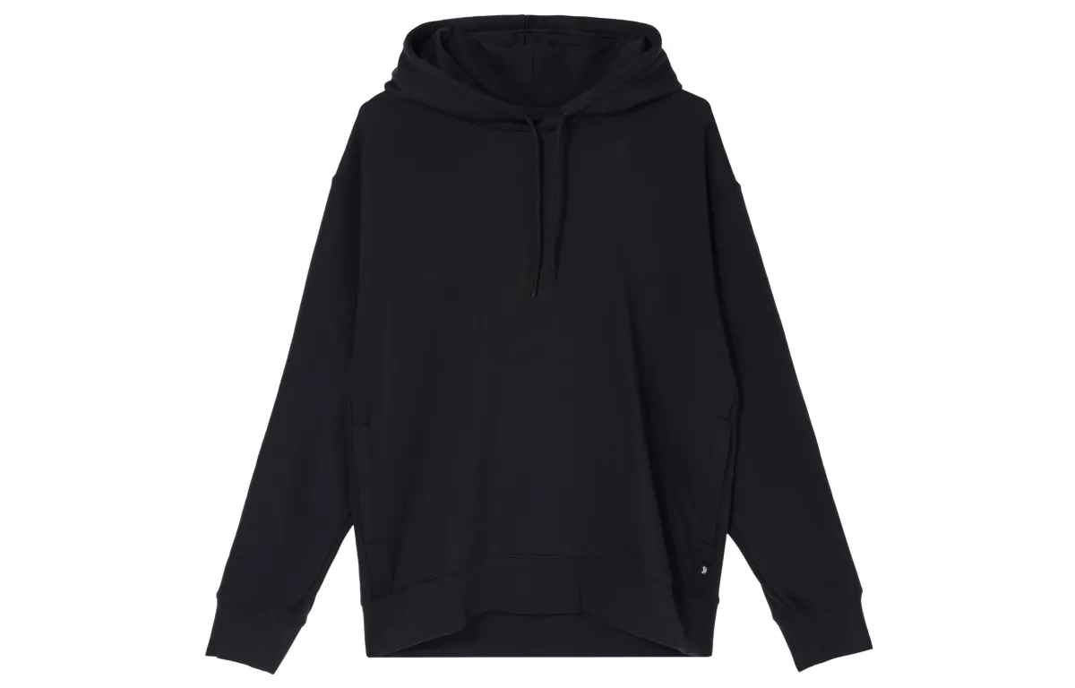 Nike Sweatshirts Men's Black Hooded Moderate Straight Fit