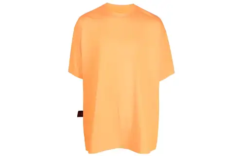 Vetements T Shirts Unisex Orange Yellow Crew Neck