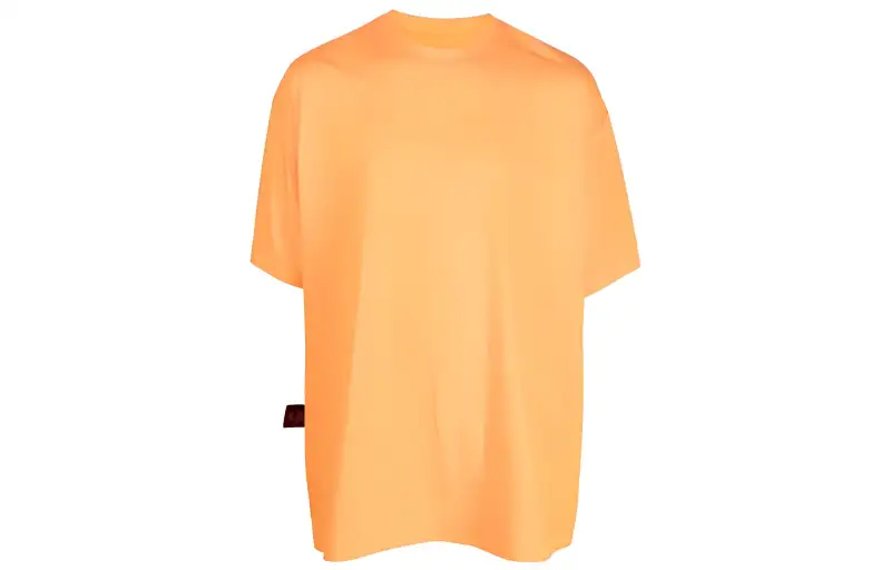 Vetements T Shirts Unisex Orange Yellow Crew Neck