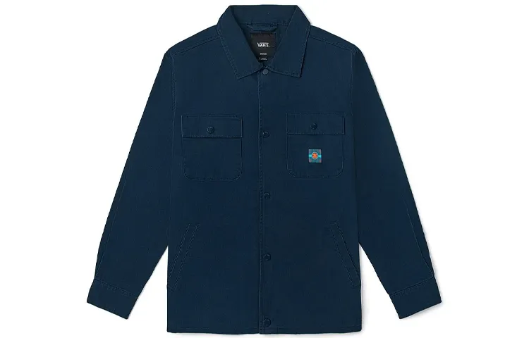 Vans Jackets Unisex Dark Blue Lapel Moderate Other