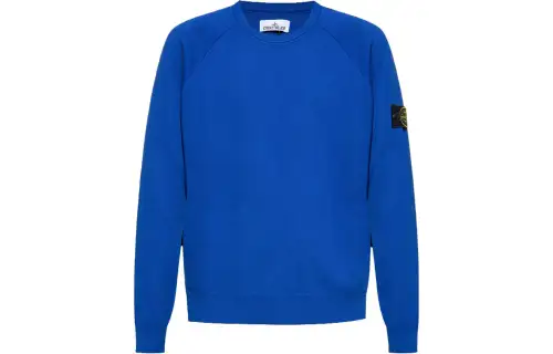 STONE ISLAND Sweaters Men's Blue Crew Neck Moderate Other
