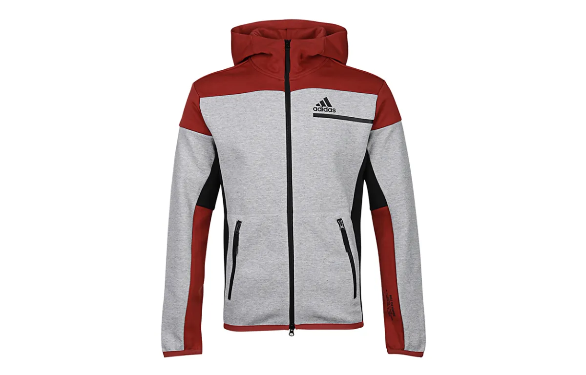 Adidas Jackets Men's Light Gray Hooded Moderate Other