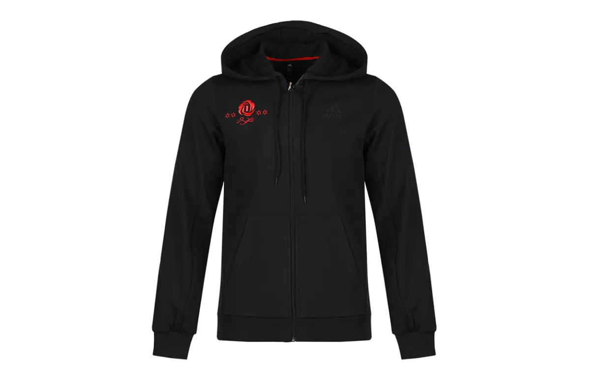 Adidas Jackets Men's Black Hooded Moderate Other