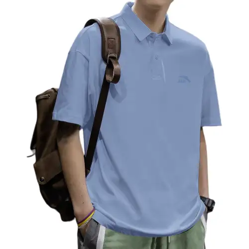 Anta Life Collection Polo Shirt Men's Cerulean Sky