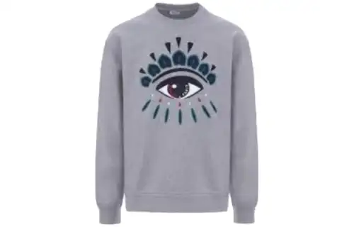 KENZO Sweaters Men's Gray Crew Neck Moderate