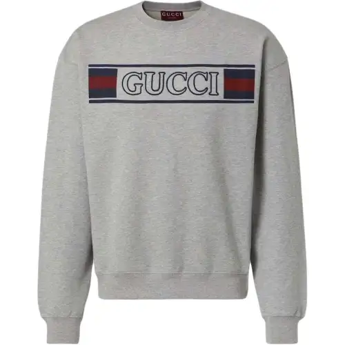 GUCCI Embroidery Jersey Sweatshirt