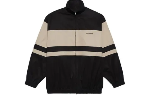 Balenciaga Pre Owned 2010s Striped Zipped Jacket
