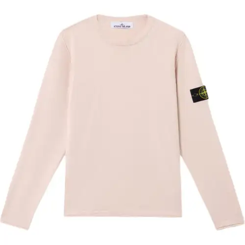 STONE ISLAND Logo Patch Crewneck Sweatshirt
