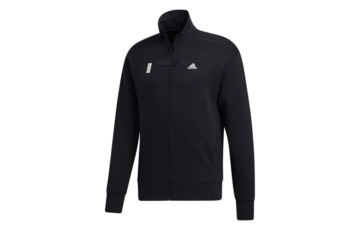 Adidas Jackets Men's Black Stand Collar Moderate Other