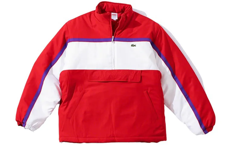 Supreme Lacoste Puffy Half Zip Pullover