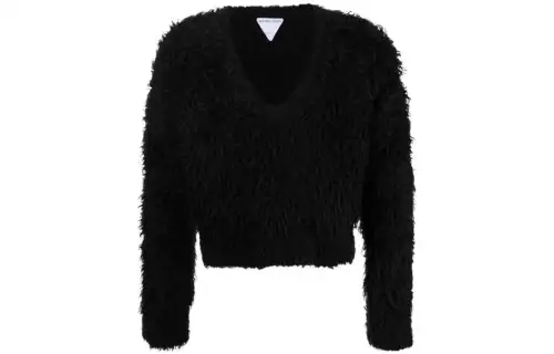 Bottega Veneta Sweaters Men's Black V Neck Moderate Other