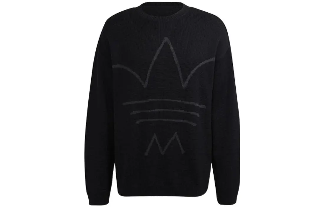 Adidas Originals Knitwear Men's Black Crew Neck Moderate Other