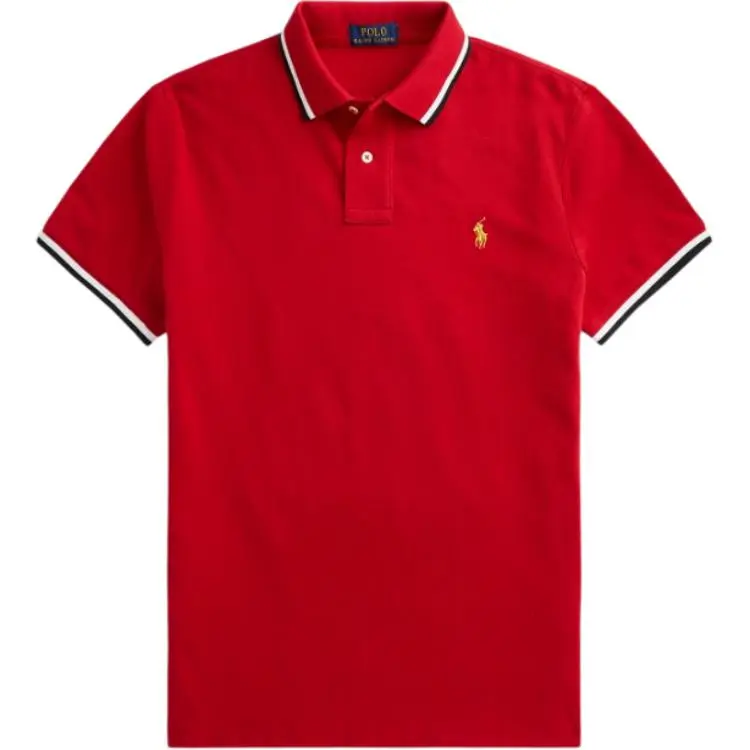 Polo Ralph Lauren Polo Shirt Custom Slim Fit Men's Red