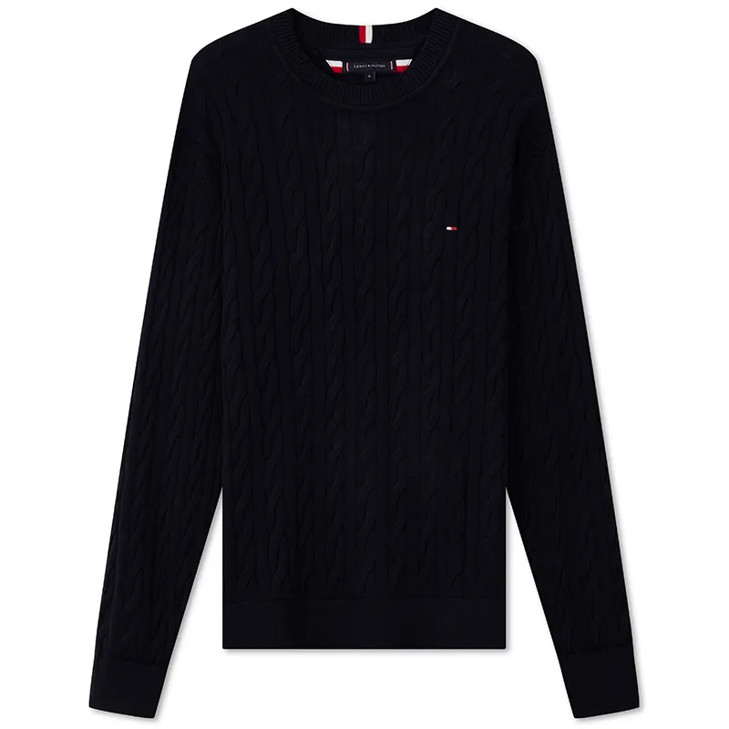 Tommy Hilfiger cable-knit crew-neck sweater
