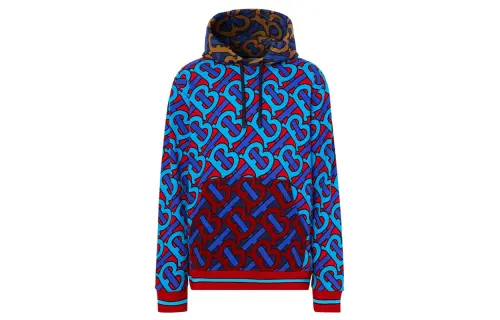 Burberry Sweatshirts Men's Blue Hooded Moderate Other
