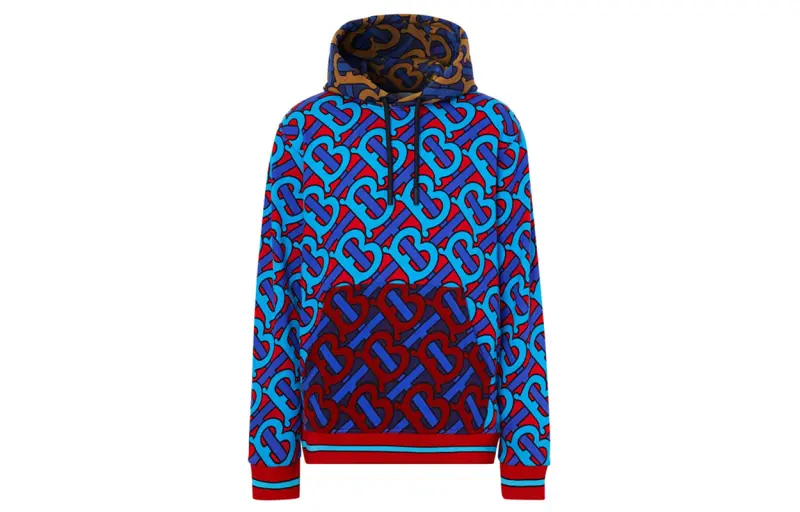 Burberry Sweatshirts Men's Blue Hooded Moderate Other