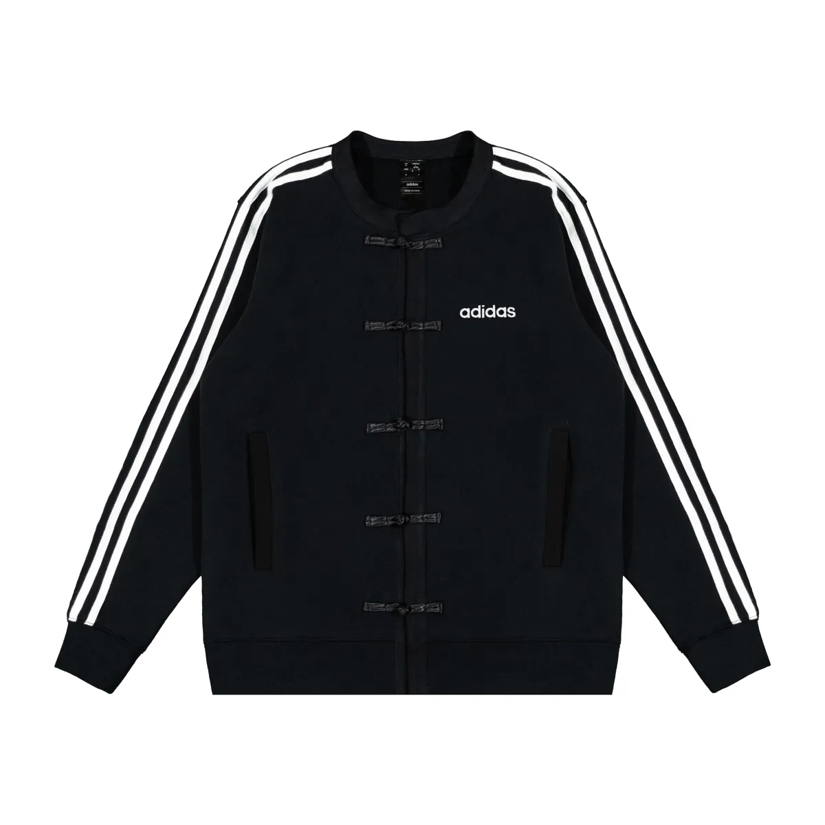 Adidas Sweatshirts Unisex Black Crew Neck Moderate Regular