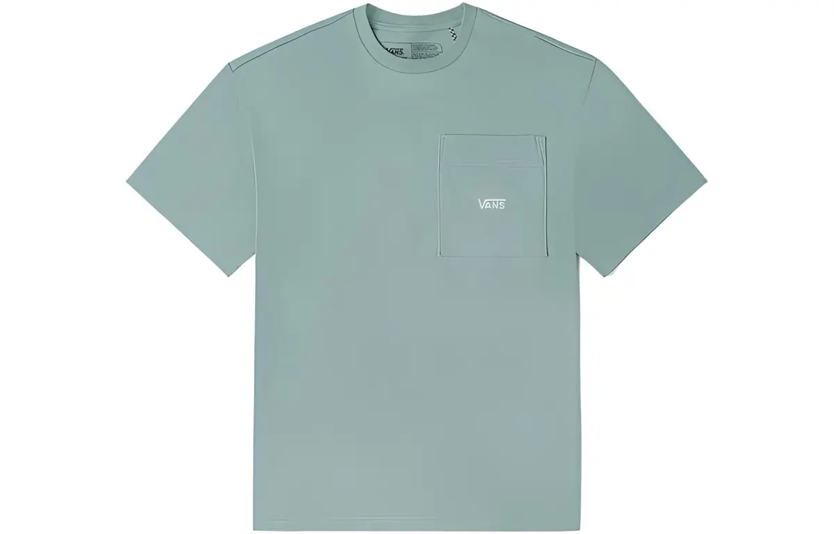 Vans T-Shirts Unisex Green Crew Neck Moderate Straight Fit