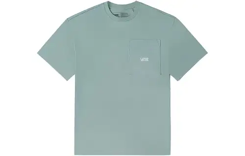 Vans T Shirts Unisex Green Crew Neck Moderate Straight Fit