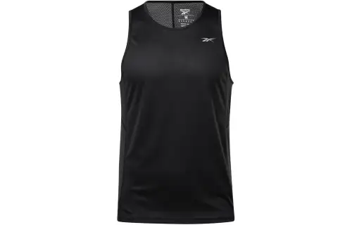 Reebok Tank Tops Men's Black Crew Neck Moderate Straight Fit