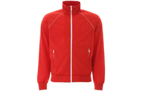 PRADA Jackets Men's Red Stand Collar Moderate Other
