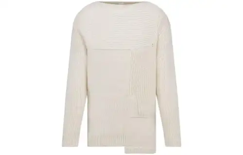 DIOR Sweaters Men's White Crew Neck Moderate Other