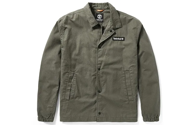 Timberland Jackets Men's Green Lapel Moderate Workwear