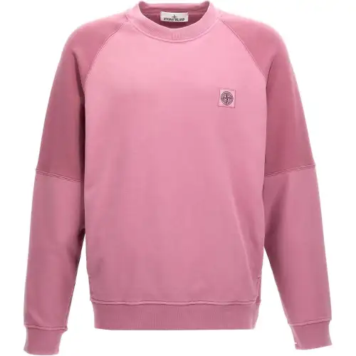 STONE ISLAND Logo Patch Crewneck Sweatshirt