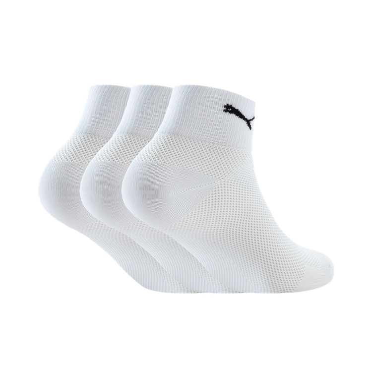 PUMA QUARTER Ankle Socks Unisex 3 Pack White
