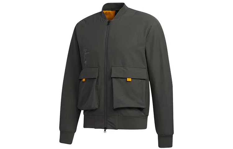 Adidas Jackets Men's Green Baseball Collar Moderate Workwear