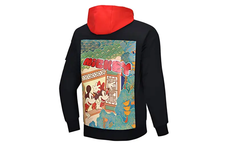 Li Ning X Disney Jackets Men's Black Hooded Moderate Other