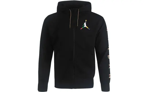 Jordan Jackets Men's Black Hooded Moderate Other