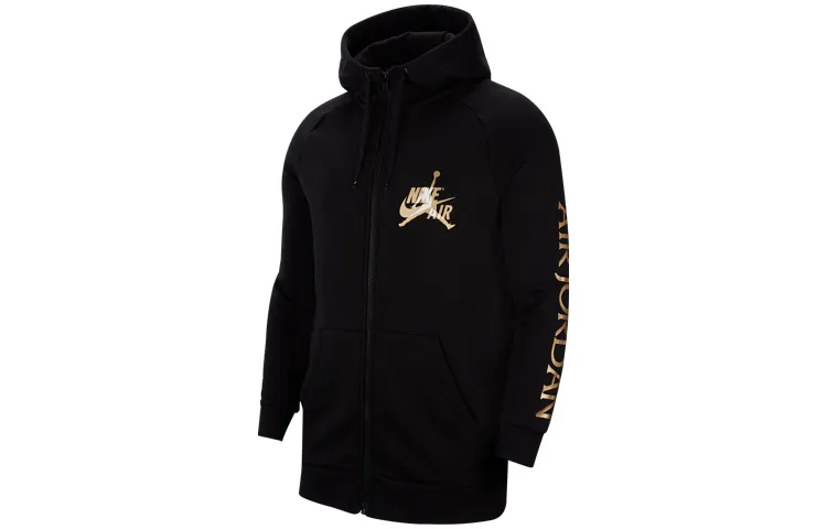 Jordan Jackets Men's Black Hooded Moderate Other